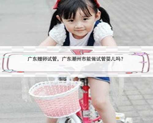 广东赠卵试管，广东潮州市能做试管婴儿吗？