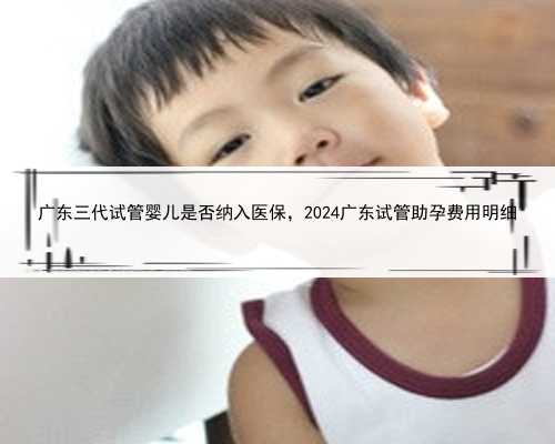 广东三代试管婴儿是否纳入医保，2024广东试管助孕费用明细