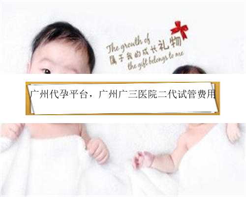广州代孕平台，广州广三医院二代试管费用